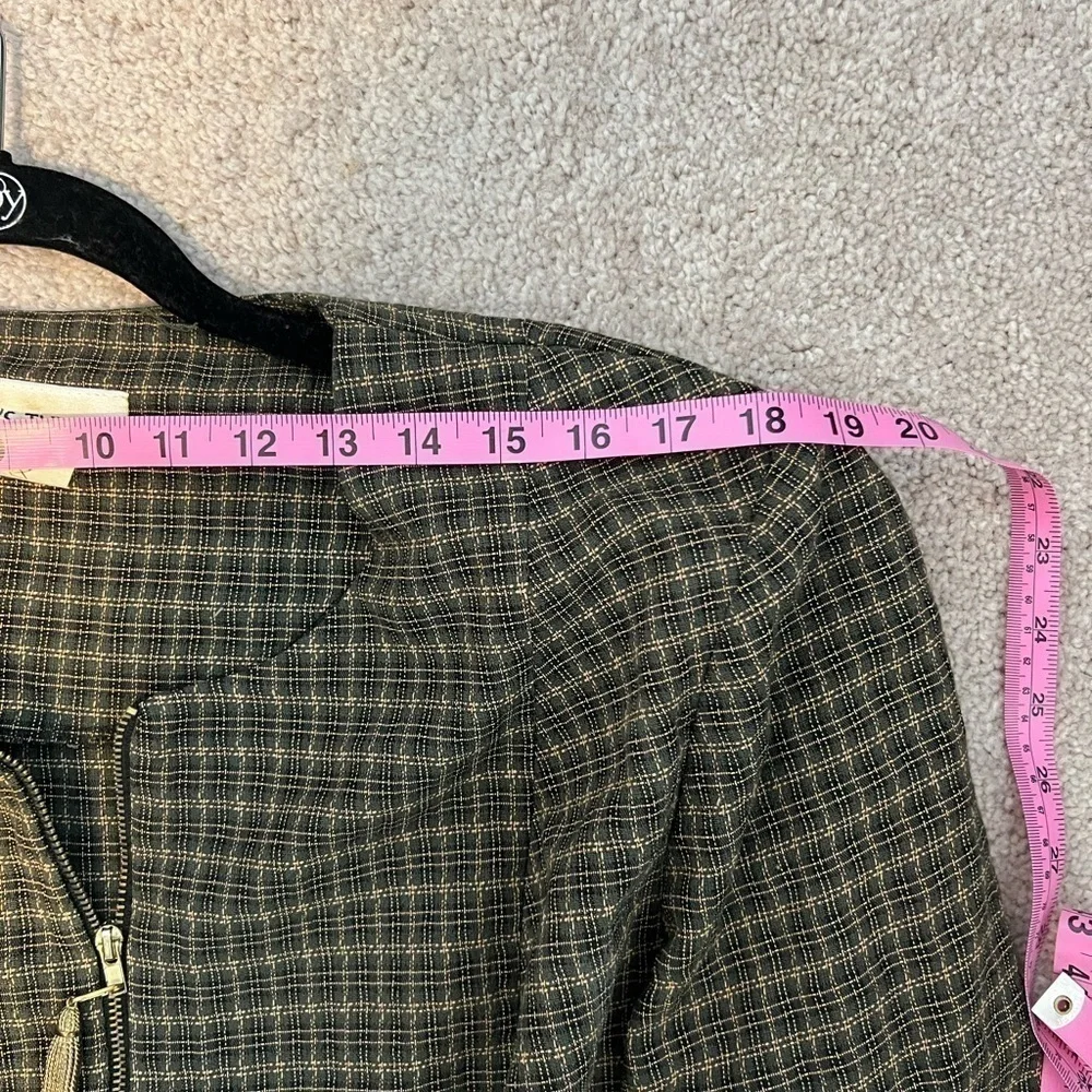 𝅺vintage Betsy’s Things Women’s Green‎ Plaid Blazer Fits M/L